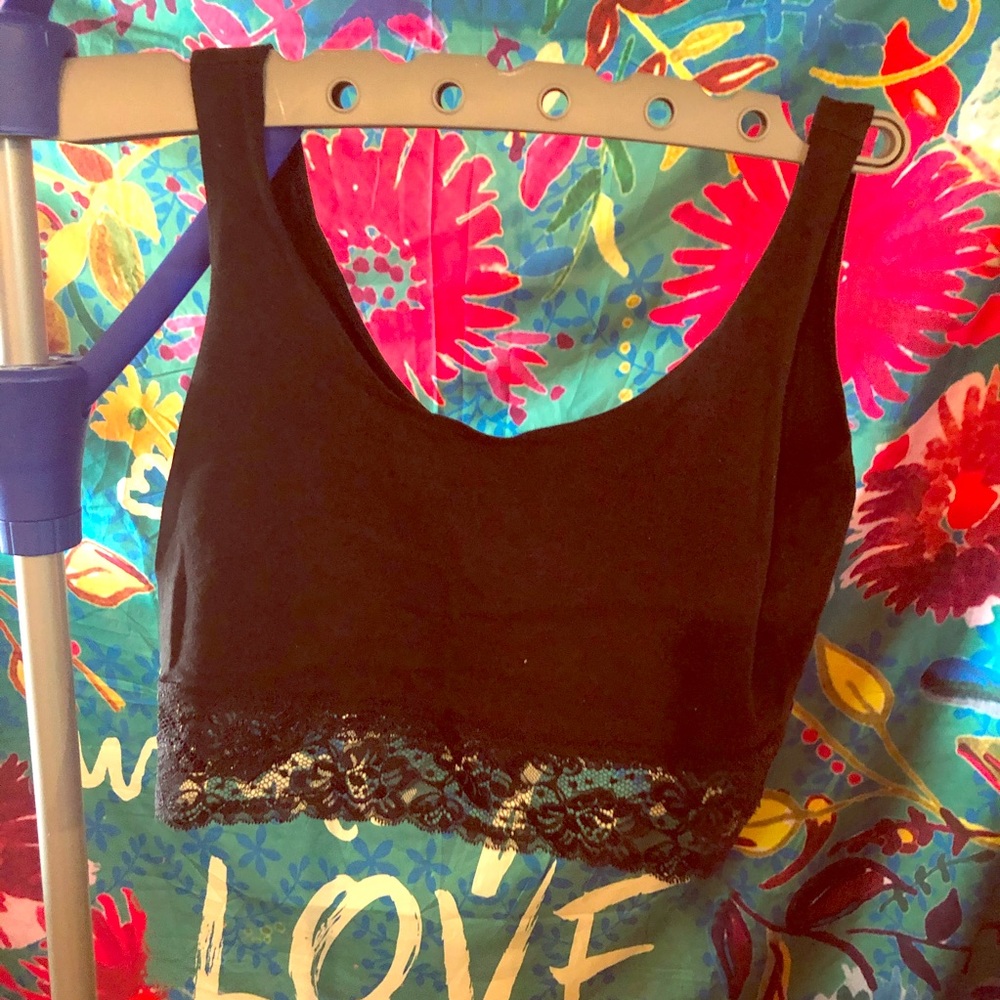 Forever 21 Crop Top with Lace Bottom